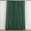 2 Pack Hunter Emerald Green Polyester Event Curtain Drapes, 10ftx8ft Backdrop Event Panels With Rod Pockets 130 GSM