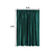 Hunter Emerald Green Crushed Velvet Backdrop Curtain â€“ 8ft x 8ft Event Drape with Rod Pocket, Privacy Panel for Photo Booths & Events