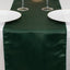 Lamour Satin 12"x108" Table Runner Hunter Emerald Green - Smooth & Lustrous Finish