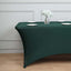 Stretch Spandex 96"x30" Rectangle Table Cover Hunter Emerald Green - Durable Form-Fitting Tablecloth