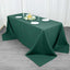 Premium Polyester 90"x132" Rectangle Tablecloth Hunter Emerald Green - Seamless 220GSM Stain-Resistant Design