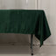 Lamour Satin 60"x102" Rectangle Tablecloth Hunter Emerald Green - Durable & Silky Soft Feel Table