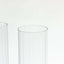 2-Pack Clear Ribbed Glass Hurricane Shades Open End Design - Stylish Candelabra Pillar Candle Holder Table Centerpiece 18"
