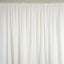 Ivory Chiffon Polyester Event Curtain Drapes, Dual Layer Divider Backdrop Event Panels with Rod Pockets - 20ftx10ft