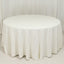 Cotton Blend 120" Round Tablecloth Ivory - Seamless Wrinkle-Resistant Table Cover
