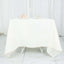 Premium Polyester Square Tablecloth 70"x70" Ivory 220GSM Wrinkle-Resistant Table Cover