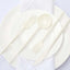 50-Pack Plastic Utensil Set Ivory - Premium Disposable Heavy Duty Sleek Flatware