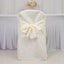 10-Pack Polyester Slip-On Folding Chair Covers with Attached Sashes â€“ Ivory Durable Reusable Covers for Wedding & Event Decor