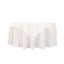 Lamour Satin 72"x72" Table Overlay Square Tablecloth Ivory - Smooth Finish Table Topper