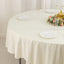 Scuba Round 90" Tablecloth Ivory - Wrinkle Free & Stain Resistant Table Cover