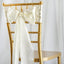 5 Pack Satin Chair Sashes Ivory - Durable Chair Bows with Shiny Finish 6"x106"