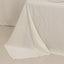 Lamour Satin 90"x132" Rectangle Tablecloth Ivory - Soft & Silk-Like Seamless Table Cover