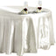 Satin 108" Round Tablecloth Ivory - Smooth and Lustrous Table Cover