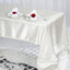 Satin Rectangular 60"x126" Tablecloth Ivory - Smooth and Lustrous Table Cover