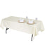 Premium Polyester 60"x102" Rectangle Tablecloth Ivory - Durable 220GSM Wrinkle-Resistant Table Cover