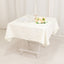 Cotton Blend 54"x54" Table Overlay Square Tablecloth Ivory - Wrinkle-Resistant Table Topper