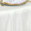 Polyester 132" Round Tablecloth Ivory - Seamless Chic Design Table Cover