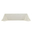 Fire Retardant Premium Polyester 90"x156" Rectangular Tablecloth Ivory - High-Performance Seamless Table Cover