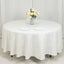 Fire Retardant Premium Polyester 108" Round Tablecloth Ivory - High-Performance Table Cover