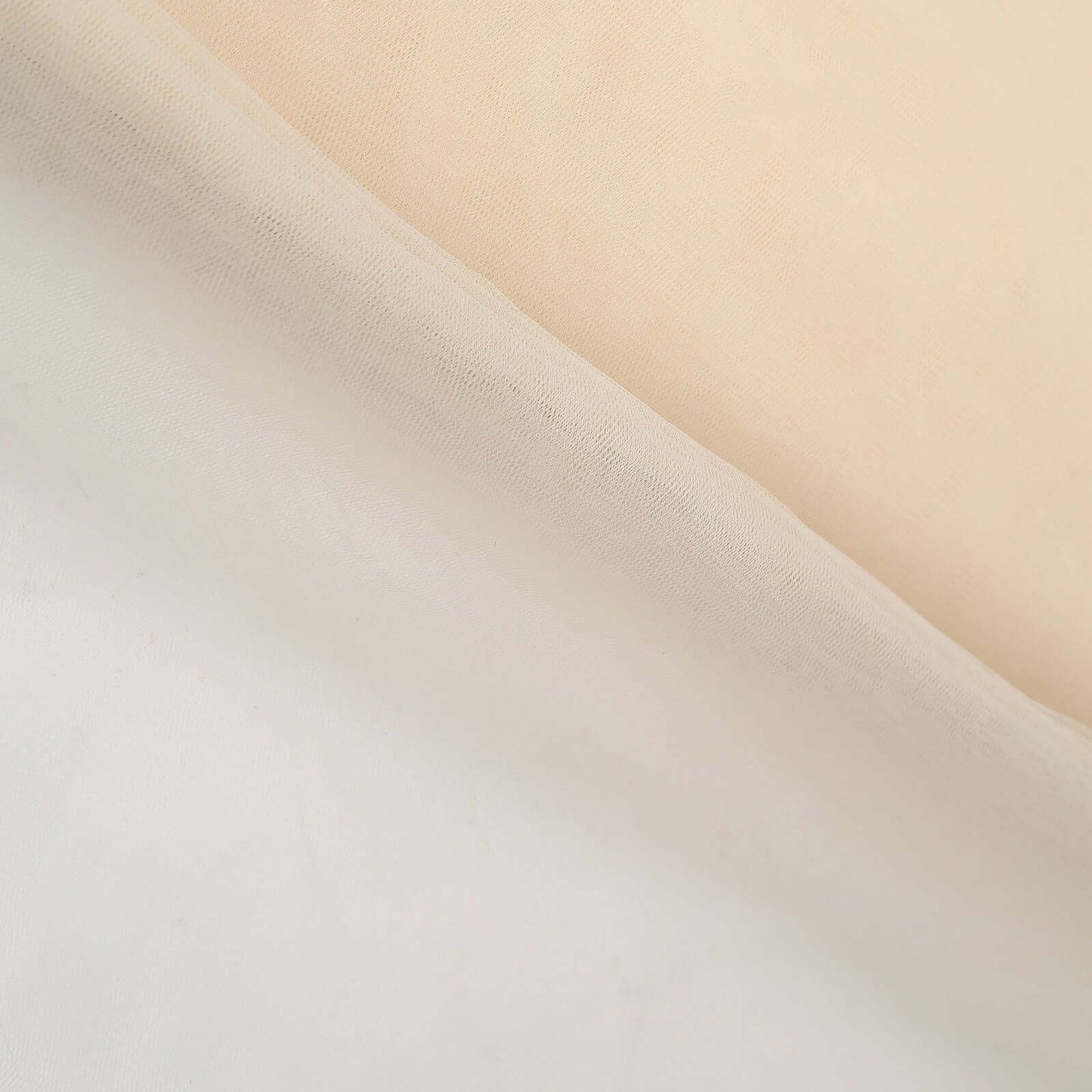 54"x40 Yards Ivory Tulle Fabric Bolt, DIY Crafts Sheer Fabric Roll