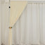 Ivory Crushed Velvet Backdrop Curtain â€“ 8ft x 8ft Event Drape with Rod Pocket, Privacy Panel for Photo Booths & Events