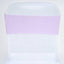 5 Pack Stretch Spandex Chair Sashes Lavender Lilac - Fitted Finish Two Ply Heavy Duty Chair Bands 5"x12"