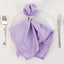 5 Pack Lamour Satin 20"x20" Napkins Lavender Lilac - Soft Matte Finish Dinner Napkins