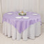 Lamour Satin 72"x72" Table Overlay Square Tablecloth Lavender Lilac - Smooth Finish Table Topper