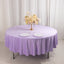 Scuba Round 90" Tablecloth Lavender Lilac - Wrinkle Free & Stain Resistant Table Cover