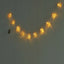 10 LED Fairy String Light Garland Rose Gold Leaves Design Warm White - Battery Operated Party Lights 5ft