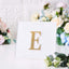 Decorative Rhinestone Alphabet "E" Letter Stickers, Glitter Adhesive Craft Letters Gold DIY Sparkle Embellishments 4"