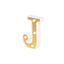 3D Marquee Letter "J" Warm White 4 LED Lights Gold - Chic Light-Up Decor for Events 6"