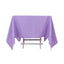 Premium Polyester Square Tablecloth 70"x70" Lavender Lilac 220GSM Wrinkle-Resistant Table Cover