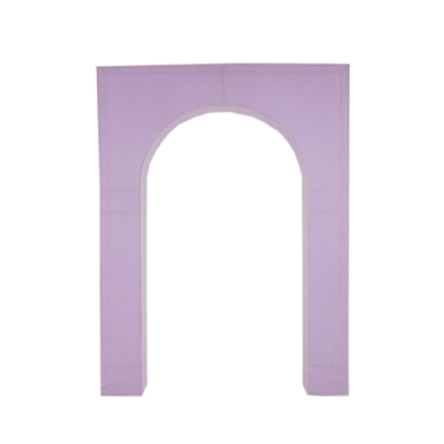 8ft Lavender Lilac Spandex Backdrop Stand Cover for Arc de Triomphe Stand, Stretch Fitted Floral Balloon Frame Wedding Arch Cover