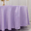 Lamour Satin 108" Round Tablecloth Lavender Lilac - Durable & Silk-Like Table Cover