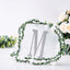 Decorative Rhinestone Alphabet "M" Letter Stickers, Glitter Adhesive Craft Letters Silver DIY Sparkle Embellishments 8"