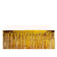 Metallic Foil Fringe Table Skirt Gold with Self Adhesive Backing - Durable Tinsel Skirt for Parties 30"x9ft