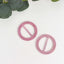 20 Pack Diamond Round Chair Sash Band Buckle Pins Pink - Timeless Rhinestone Napkin Rings 2.5"