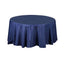 Polyester 108" Round Tablecloth Navy Blue - Wrinkle-Resistant Table Cover