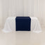 Scuba Polyester 36"x72" Wide Table Runner Navy Blue - Wrinkle-Free Trade Show Table Linen