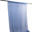 Navy Blue Sheer Backdrop Drape â€“ 5ft x 14ft Wedding Arch & Ceiling Decor Panel, Wrinkle Free with Soft Shimmer