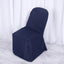 10 Pack Polyester Chair Cover for Banquet Chairs Navy Blue - Stain-Resistant Reusable Slip-On Slipcover