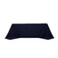 Cotton Blend 90"x132" Rectangle Tablecloth Navy Blue - Seamless Wrinkle-Resistant Table Cover