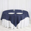 Polyester 90"x90" Table Overlay Square Tablecloth Navy Blue - Wrinkle-Resistant & Durable Table Cover