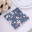 20-Pack Paper Beverage Napkins with Water Lily Floral Design Navy Blue - 2 Ply Soft 18GSM Wedding Napkins 6.5"x6.5"