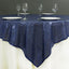 Sequin 72"x72" Table Overlay Square Tablecloth Navy Blue - Sparkly Table Cover