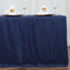 Fitted Polyester 72"x30" Rectangle Tablecloth Navy Blue - Durable Table Cover