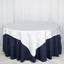 Satin 72"x72" Table Overlay Square Tablecloth White - Smooth Finish for Luxurious Events