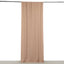 Nude 4-Way Stretch Spandex Event Curtain Drapes, Wrinkle Free Backdrop Event Panel with Rod Pockets - 5ftx10ft
