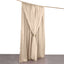 Nude Chiffon Polyester Event Curtain Drapes, Dual Layer Divider Backdrop Curtain Panels with Rod Pockets - 10ftx10ft